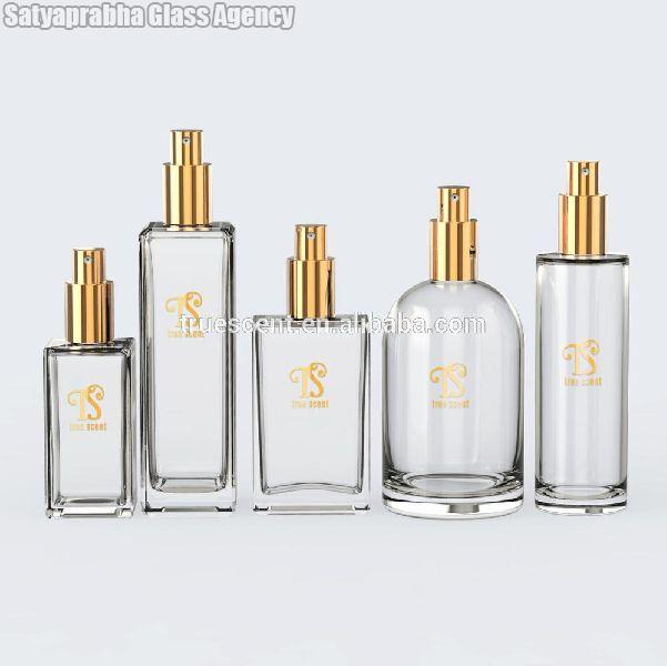 Transparent Glass Room Spray Bottles - Satya Prabha Glass Agency ...