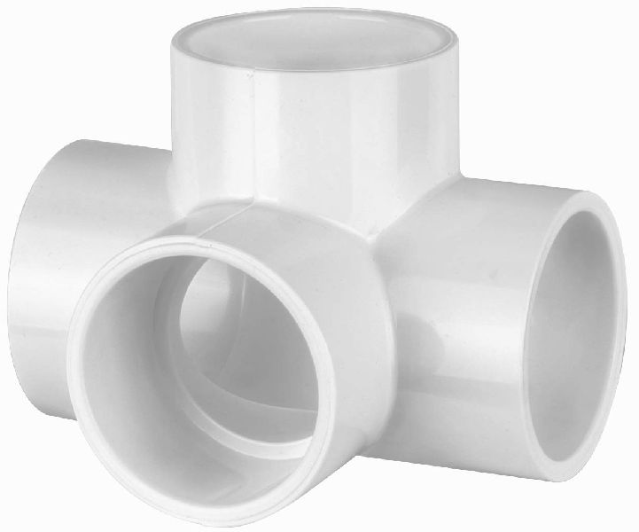 Polished Plastic PPR Four Way Tee, for Pipe Fitting