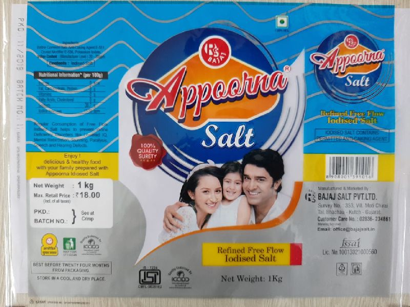 Appoorna Salt, Color : White