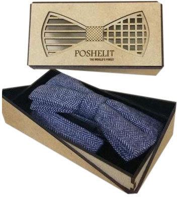 Aashirwad Arts Wooden Tie Packing Box, Size : 6*3inch