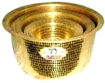 Brass bowl, Shape : Round