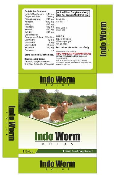 Indo Worm Herbal Dewormer Bolus