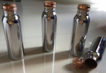 Nickel Plated Copper Water Bottle