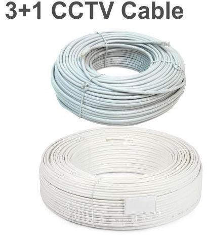 Finolex 3+1 CCTV Cable, Color : White