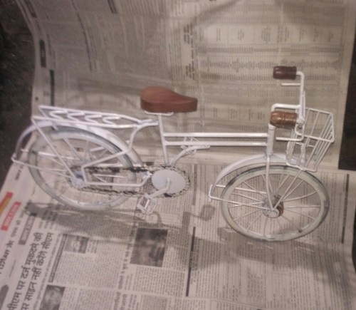 Iron Decorative Cycle, Color : White