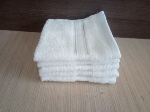 Plain 100% Cotton Hand Towels, Color : White