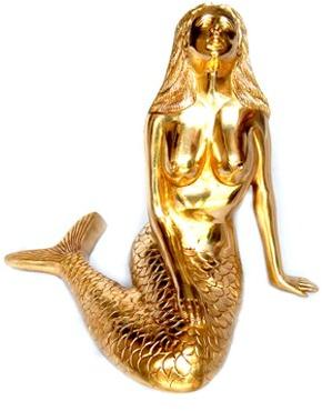 Brass Mermaid Statue