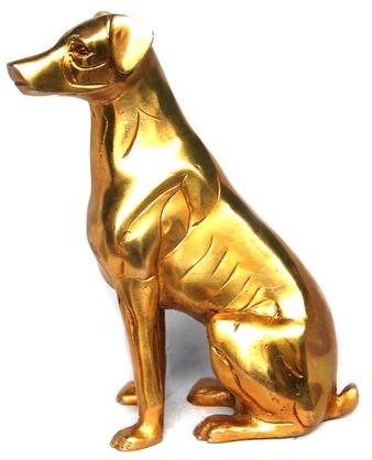 Golden Dog Statue