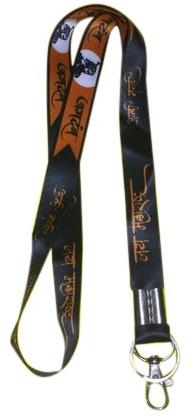 Stainless Steel Nylon ID Card Lanyard, Pattern : Printed