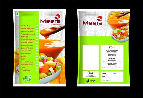 Plastic Frozen Food Packaging Bag, Pattern : Printed