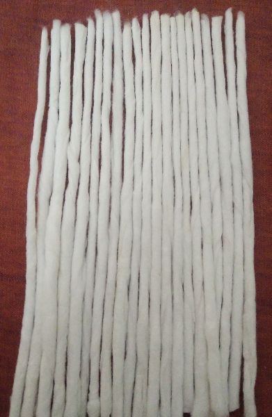 White Cotton Wicks, Size : Standard