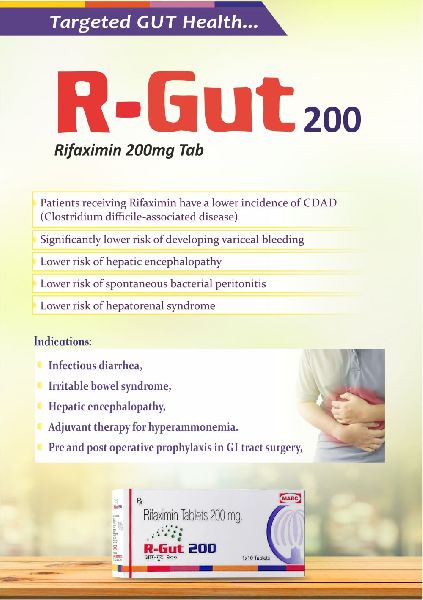 Rifaximine 200mg/ 400 mg Tablet