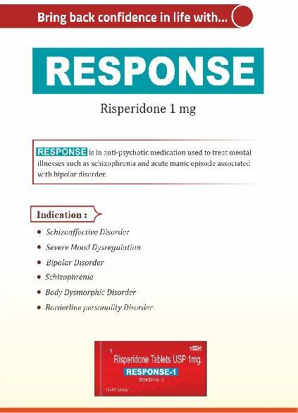 Response risperidone tablet