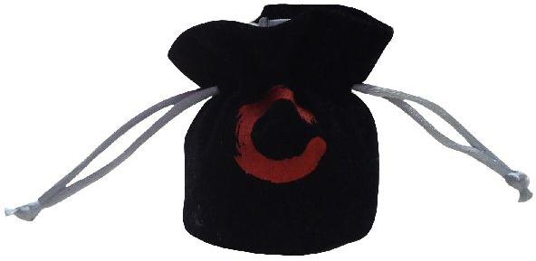 Black Color Drawstring Pouch, Application : Jewelery