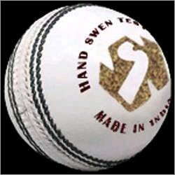 World Sports Plain Test White Cricket Ball