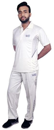 Nylon White Cricket Uniform, Feature : Quick-Dry, Pattern : Plain ...