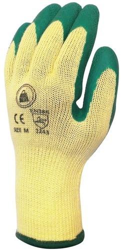 Crinkle Latex Coated Glove, Size : M