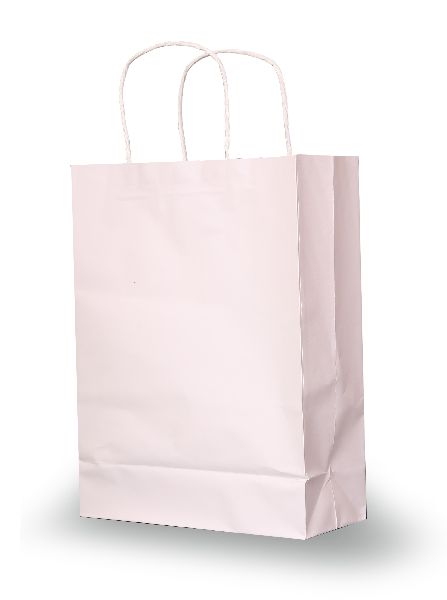 White Plain Paper Shopping Bags