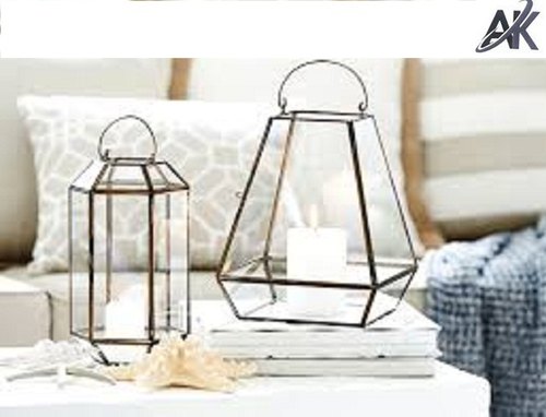 AK HANDICRAFTS Glass Lanterns, Style : Handmade