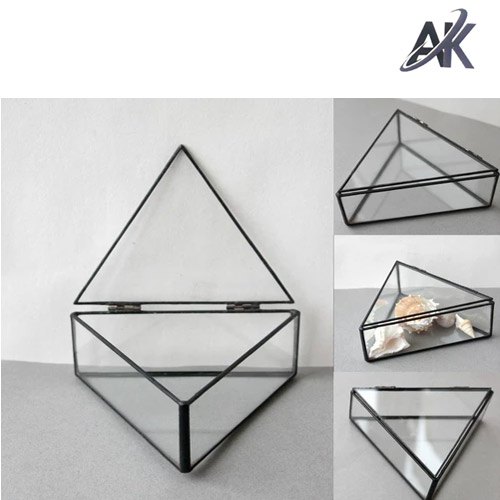 Triangular glass box