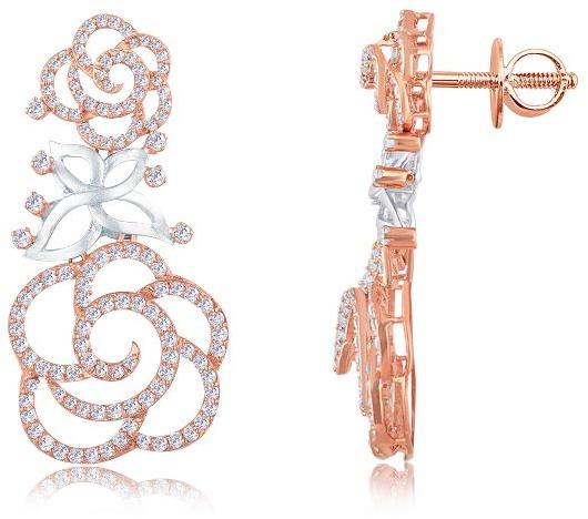Exquisite Rose Diamond Earrings