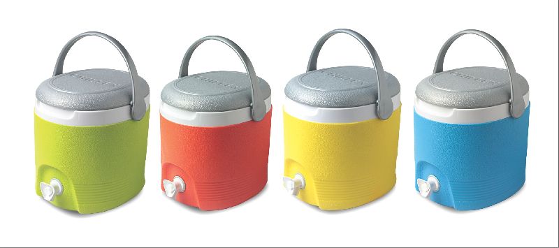 Round Plastic Cooler Jug, for Serving Water, Pattern : Plain
