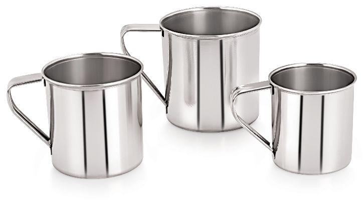 Stainless Steel Mug Without Cover, for Coffee, Milk, Serving Tea, Water, Size : 7, 8, 9, 10, 11