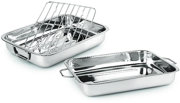 Mirror Finished 50-100 Gm Stainless Steel Roasting Tray, Packaging Type : Paper Boxes