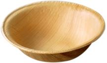 7 Inch Round Areca Leaf Bowls, Color : Brown