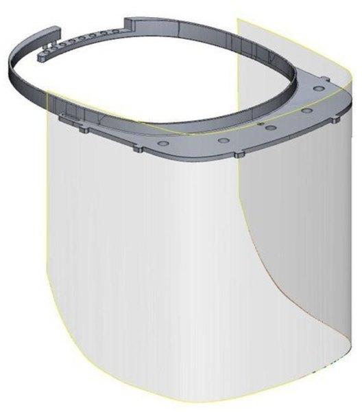 Disposable Frameless Polycarbonate Full Face Shield