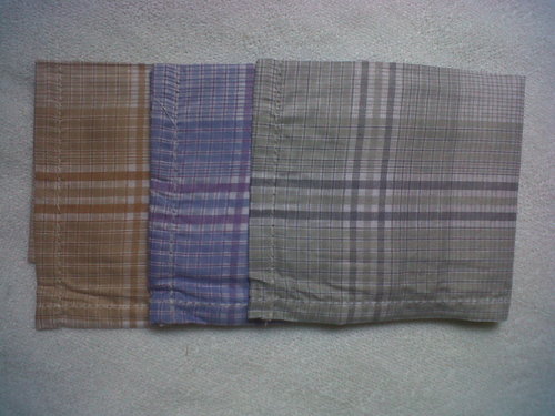 Cotton Checked Handkerchiefs, Size : 36 x 36 Inch