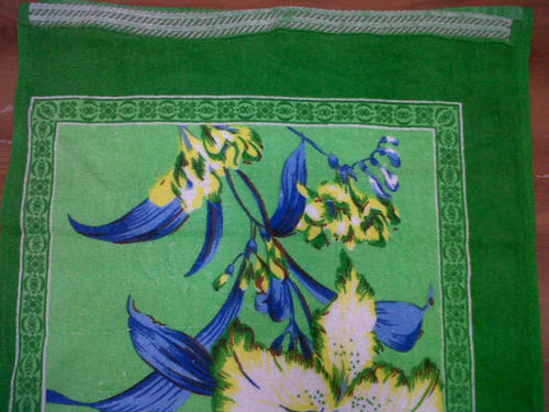 Printed Cotton Green Baby Towels, Size : 50X80cm