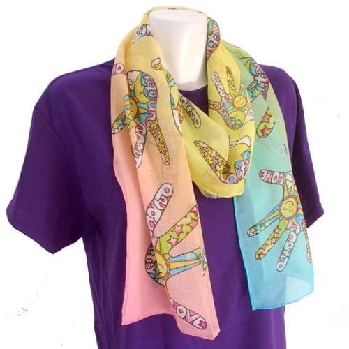 Sonam Printed Pure Silk Scarf, Occasion : Casual Wear