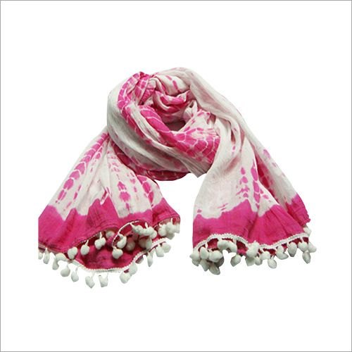 Printed Cotton Tie & Dye Scarf, Occasion : Casual Wear