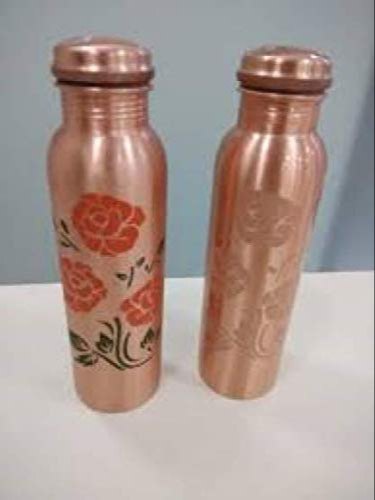 Polished Magic Changing Copper Water Bottle, Packaging Type : Box