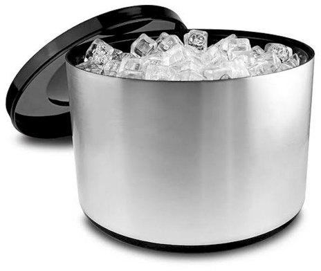 Plastic Ice Bucket, Color : Silver