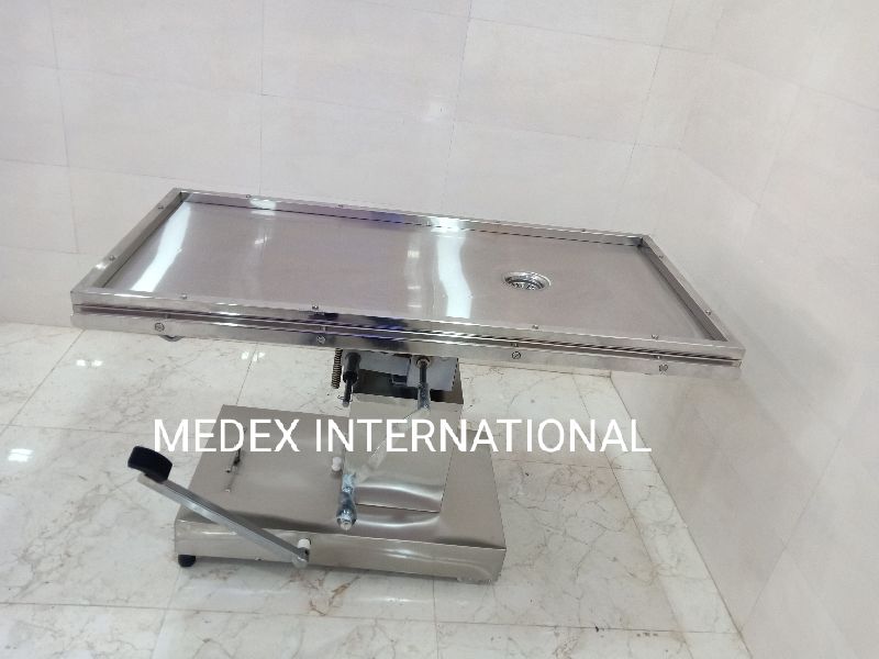 Small animal veterinary ot table, for Operating Room Use, Feature : Corrosion Proof, Crack Proof, Easy To Place
