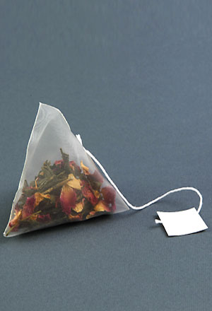 Gatello Laminated Paper Pyramid Tea Bags, Size : Multisizes