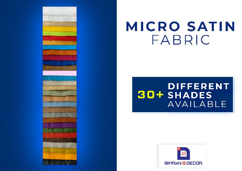  Micro Satin Fabric Manufacturers, for Table Covers Etc, Certification : SRTEPC