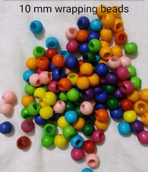 Round Plastic MultiColor Beads