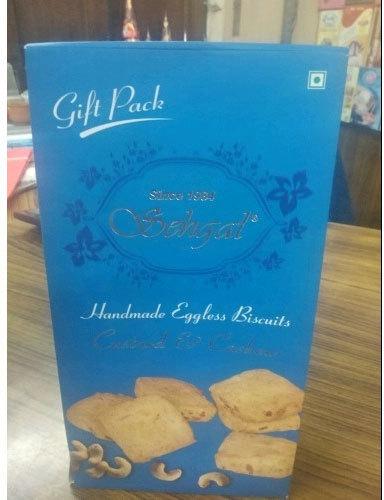 Printed Paper Cookies Packaging Box, Color : Blue