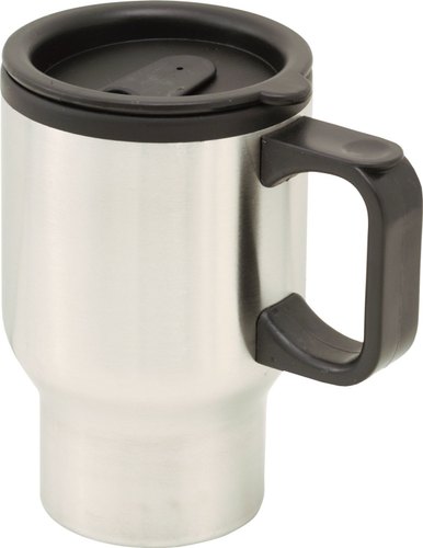 Steel Plain Promotional Travel Mug, Color : Silver