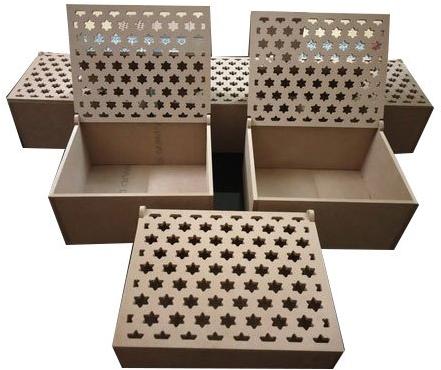 Polished MDF Jali Boxes