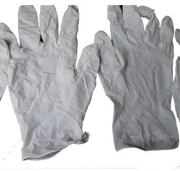Rubber latex examination gloves, Pattern : Plain
