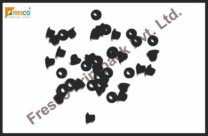 Round Plastic Black Eyelet, for Paper Handle, Size : 2 Mm