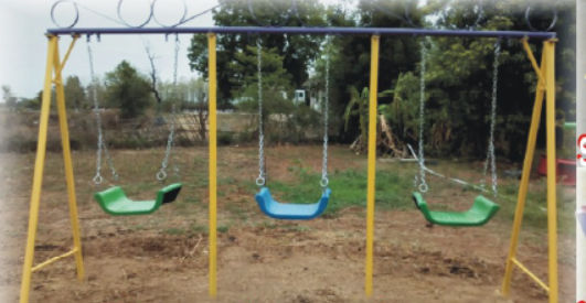 Coated Three Seater Garden Swing, for Outdoor, Feature : High Strength