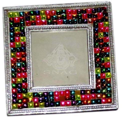 SNG White Metal Photo Frame, Color : MULTICOLOR