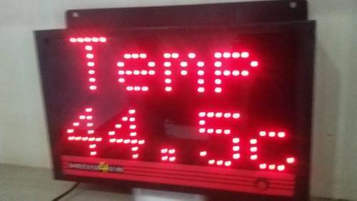 Supreme ABS Plastic Industrial Temperature LED Display, Power : 12 V Battery