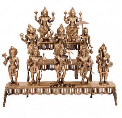 Bronze Dashavatar Statue