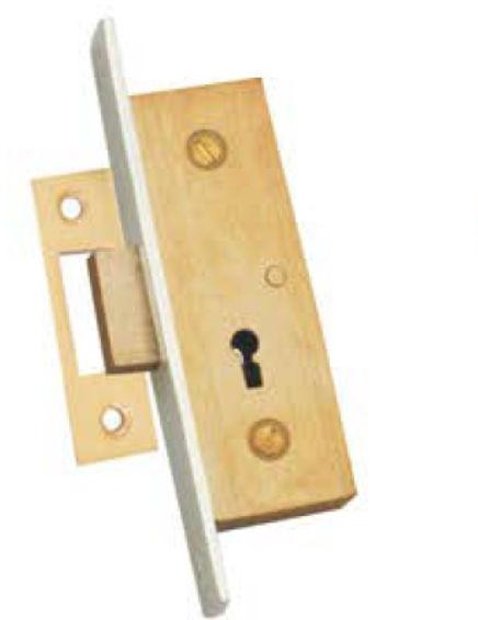 Brass Entrance Sliding Door Lock, for Longer Functional Life, Shape : Rectangular